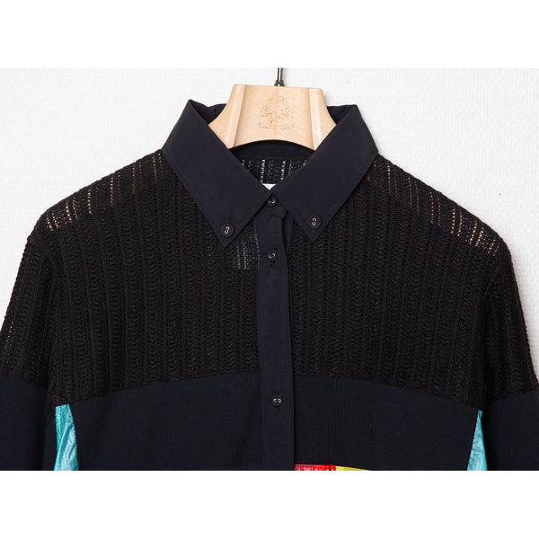 ✩25SS予約✩　STOF/ストフ　Mash Shirt Jacket（BLACK）SF25SS-03　1月入荷予定