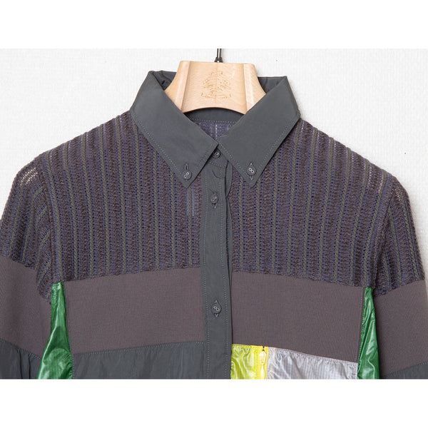 ✩25SS予約✩　STOF/ストフ　Mash Shirt Jacket（CHARCOAL）SF25SS-03　1月入荷予定