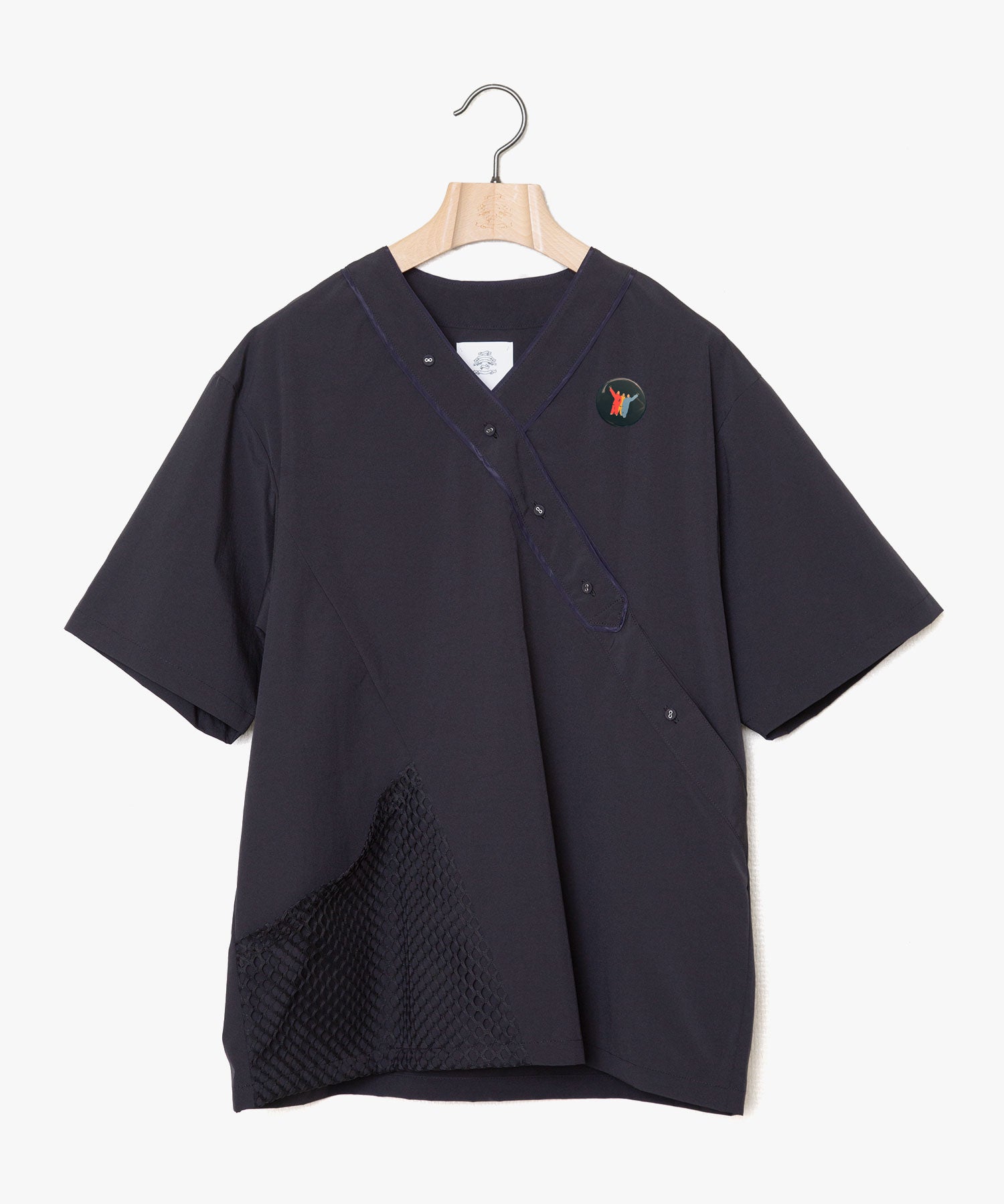 ✩25SS予約✩　　STOF/ストフ　37.5® SAMUE Henry Neck Shirt（BLACK）SF25SS-06　3月入荷予定