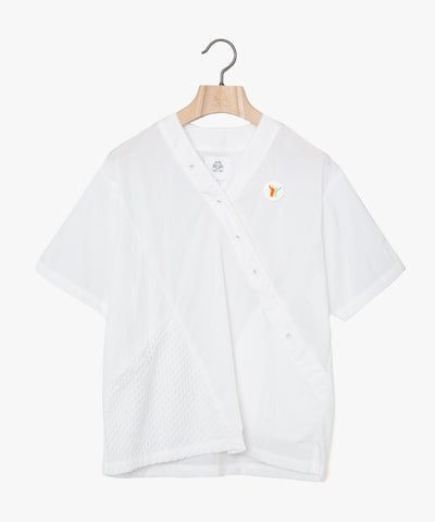 ✩25SS予約✩　STOF/ストフ　37.5® SAMUE Henry Neck Shirt（WHITE）SF25SS-06　3月入荷予定