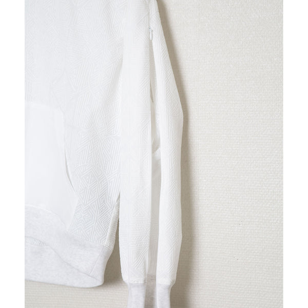 ✩25SS予約✩　STOF/ストフ　Stone Yard 2WAY Floc Pulover（WHITE）SF25SS-09　3月入荷予定