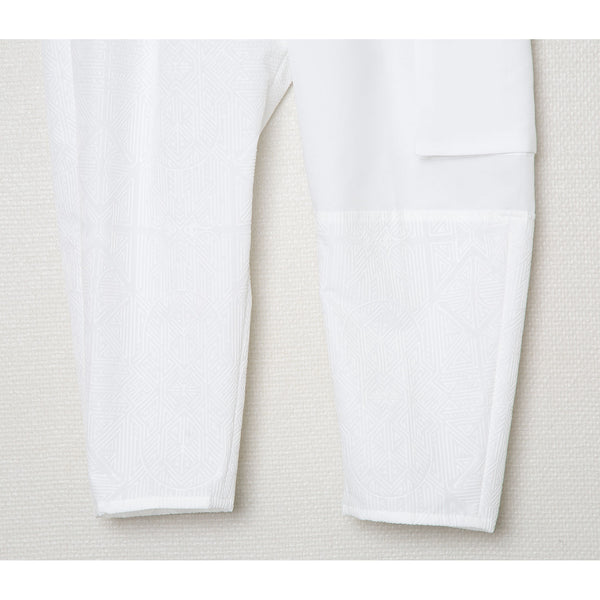 ✩25SS予約✩　STOF/ストフ　Stone Yard Floc Wide Pants（WHITE）SF25SS-10　2月入荷予定