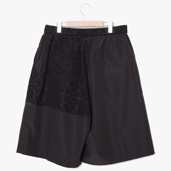 ✩25SS予約✩　　STOF/ストフ　Stone Yard Floc Wide Shorts（BLACK）SF25SS-11　3月入荷予定