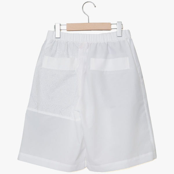 ✩25SS予約✩　　STOF/ストフ　Stone Yard Floc Wide Shorts（WHITE）SF25SS-11　3月入荷予定