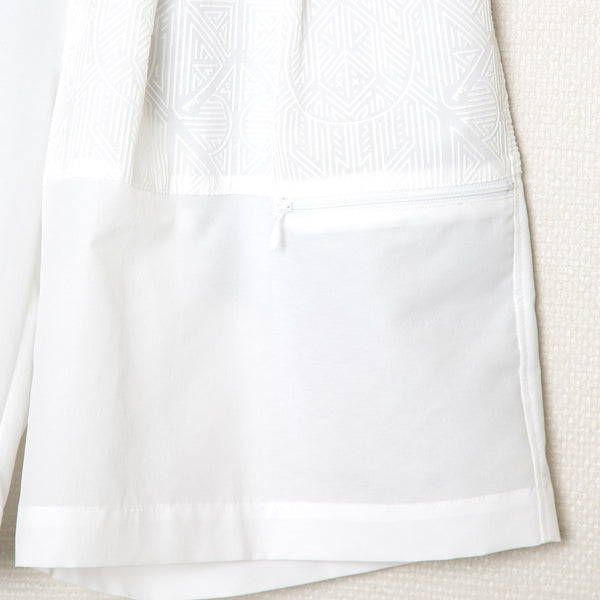 ✩25SS予約✩　　STOF/ストフ　Stone Yard Floc Wide Shorts（WHITE）SF25SS-11　3月入荷予定