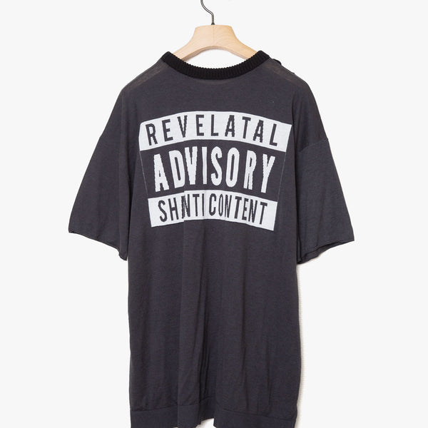 ✩25SS予約✩　　STOF/ストフ　ADVISORY Summer Knit Tee（U.BLACK）SF25SS-15　3月入荷予定