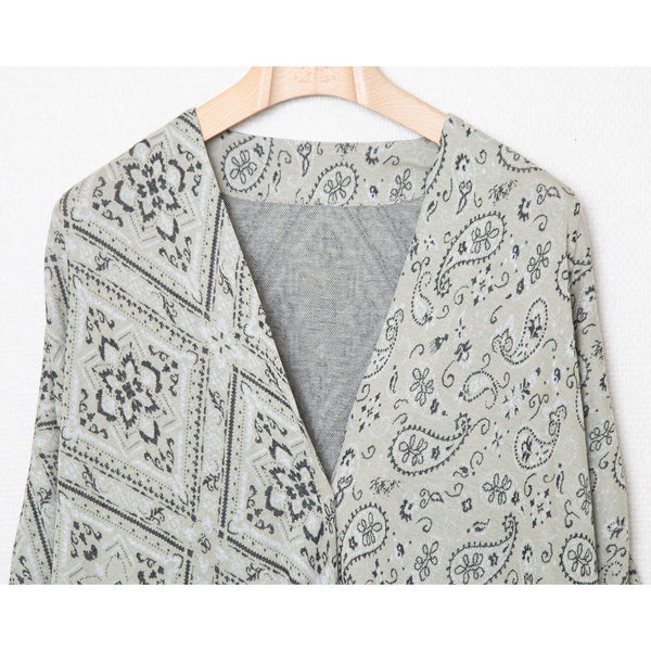 ✩25SS予約✩　STOF/ストフ　Bandana JQ Cardigan（BEIGE）SF25SS-16 2月入荷予定