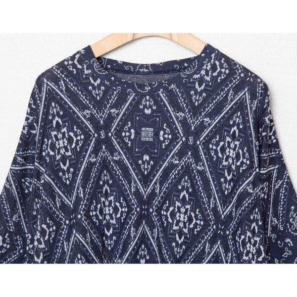 ✩25SS予約✩　　STOF/ストフ　Bandana JQ Big Tee（NAVY）SF25SS-17　 2月入荷予定