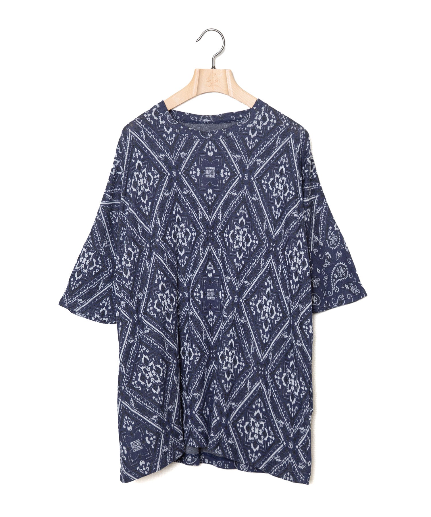 ✩25SS予約✩　　STOF/ストフ　Bandana JQ Big Tee（NAVY）SF25SS-17　 2月入荷予定