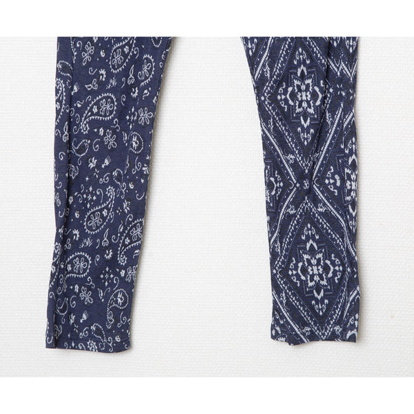 ✩25SS予約✩　　STOF/ストフ　Bandana JQ Relax pants（NAVY）SF25SS-18　 2月入荷予定