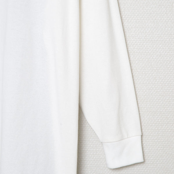 ✩25SS予約✩　　STOF/ストフ　OMNIBUS L/S Tee　Edition Embroi（WHITE）SF25SS-21A　 2月入荷予定