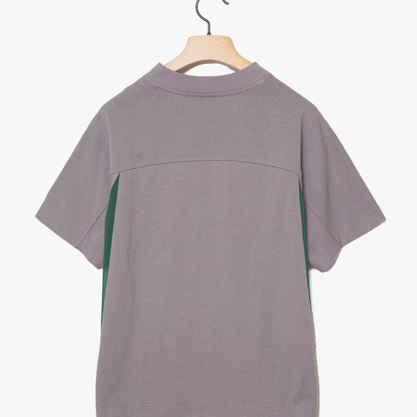 ✩25SS予約✩　　STOF/ストフ　Edition Embroi Mix Tee　（GRAY）SF25SS-22A　2月入荷予定