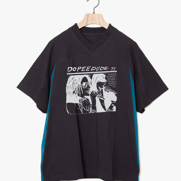 ✩25SS予約✩　　STOF/ストフ DOPEE DUDE Mix Tee（BLACK）SF25SS-24D　2月入荷予定