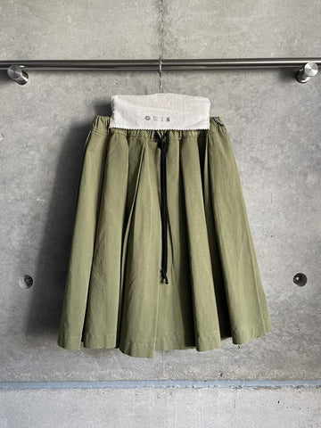 GRIS/グリ/  Tack flare Skirt (olive) GR24SS-SK001