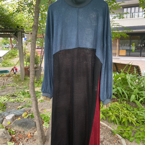 25AW Women's bedsidedrama Color Mix Dress Tee (BLUE) BSD25AW-19