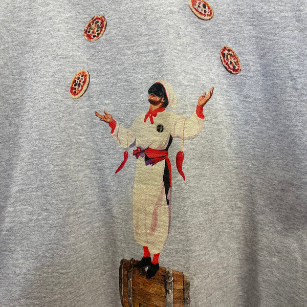 STOF/STOF PIZZA OF LIFE L/S T-SHIRT (OATMEAL) SF25AW-20B