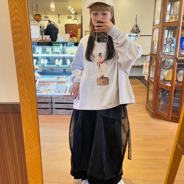 STOF/STOF PIZZA OF LIFE L/S T-SHIRT (OATMEAL) SF25AW-20B