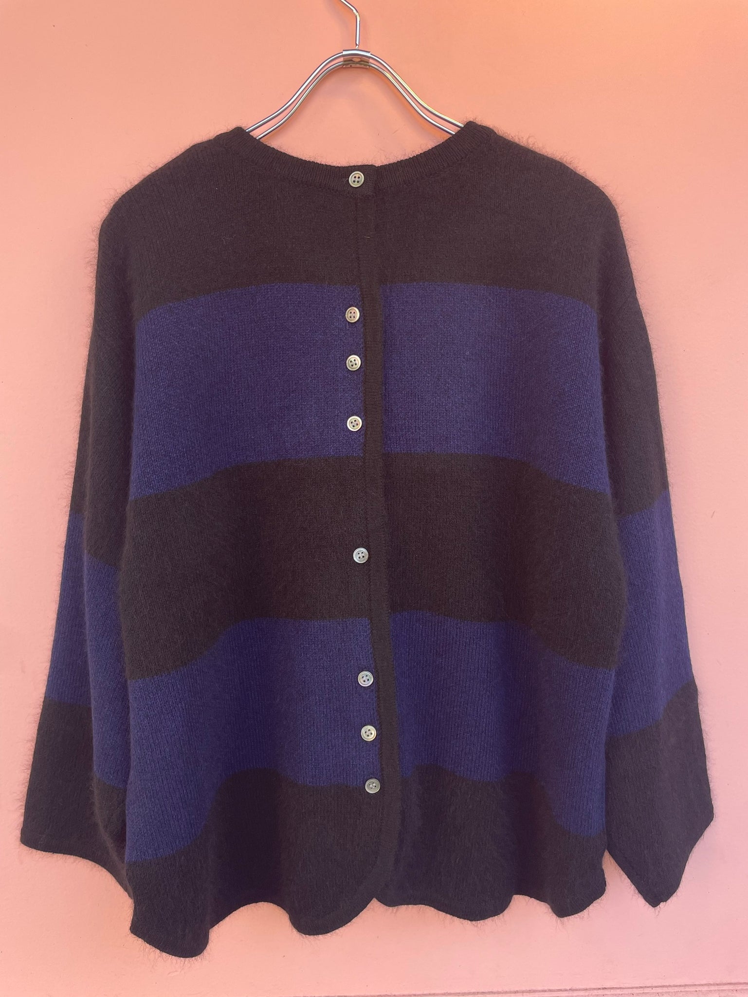 TANG/Tang FOX WOOL KNIT (D blue x black) 2320010