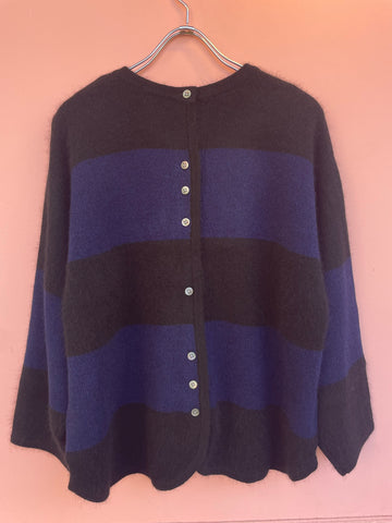 TANG/Tang FOX WOOL KNIT (D blue x black) 2320010