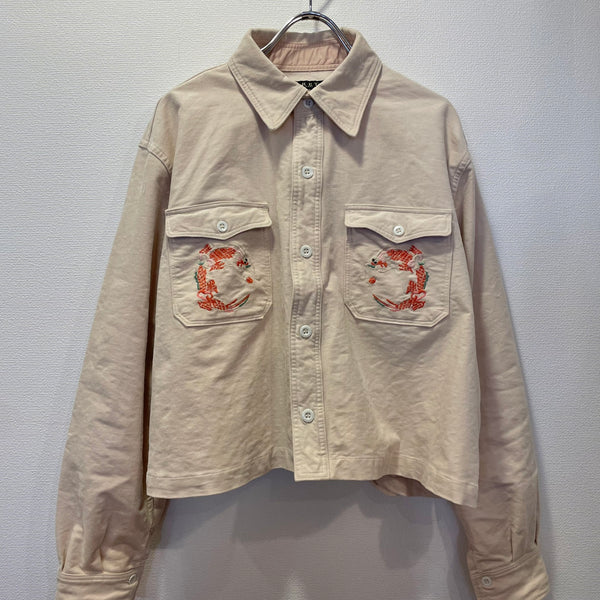 MARET/Maret Souvenir Cropped Shirt (Kinari) M25A12