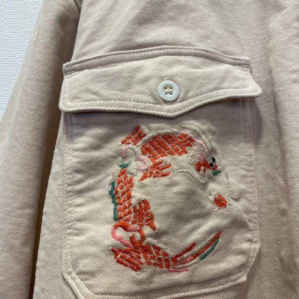 MARET/Maret Souvenir Cropped Shirt (Kinari) M25A12