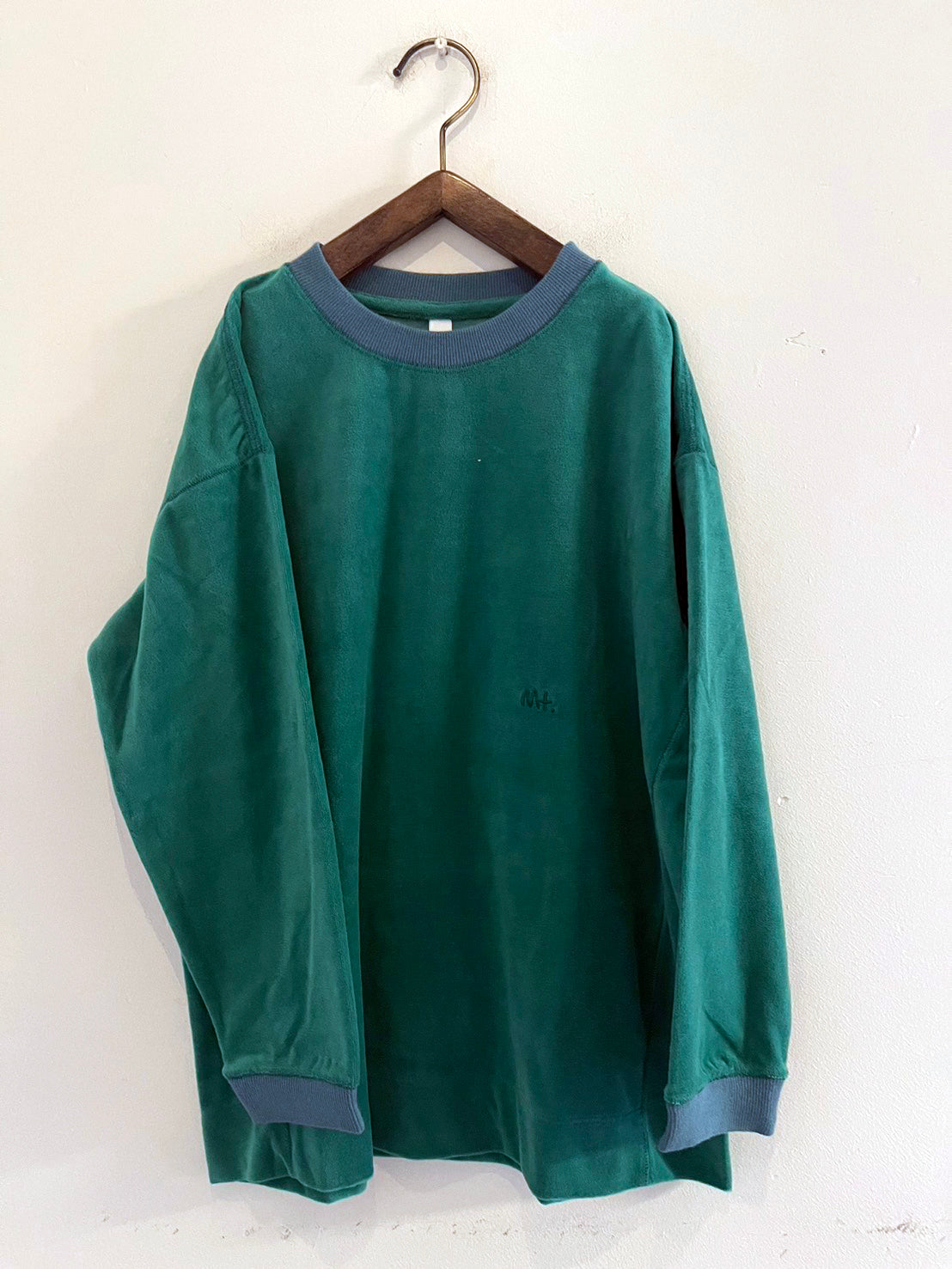 MOUNTEN./マウンテン velours longsleeve/MT85B-1615/green