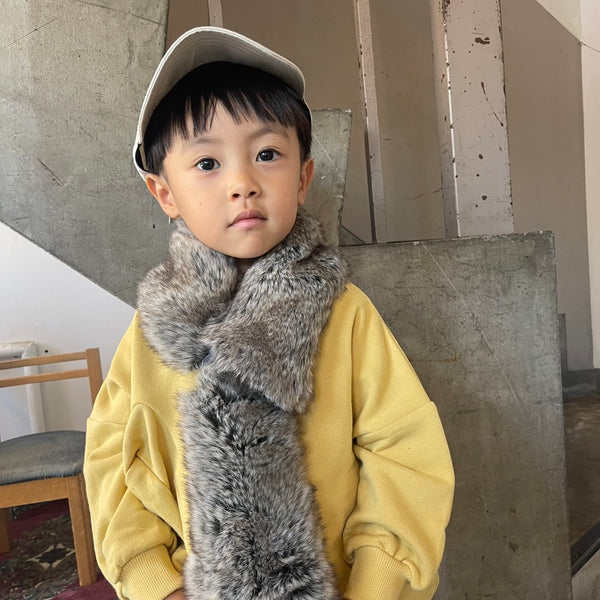 MOUNTEN./マウンテン fur stole/MA68-1635/silvermix