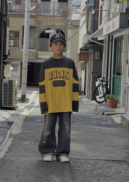 GRIS/Guri/Football long sleeve tee (yellow) GR25awcu003