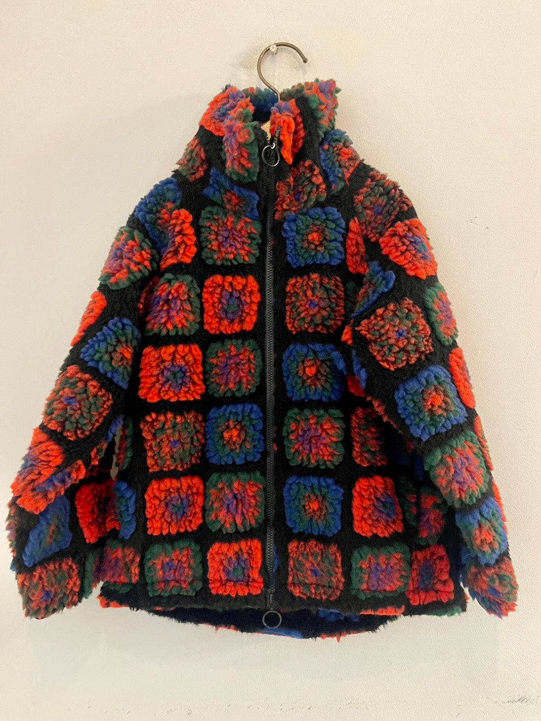 MOUNTEN./Mountain flower boa blouson (black) MB301439