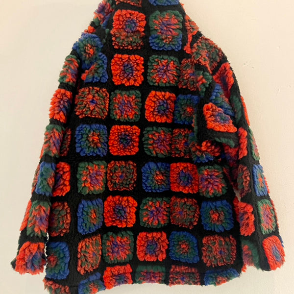 MOUNTEN./Mountain flower boa blouson (black) MB301439