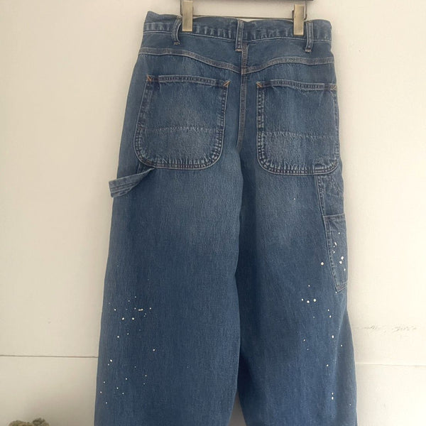 MARET/マレ   ライトオンスデニムペインタードロシーパンツ（BLUE）M236S47
