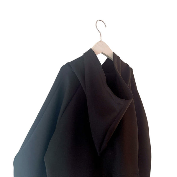 frankygrow/Franky Grow BALLOON DOUBLE AIR HOODIE (black) 25FWCS-507