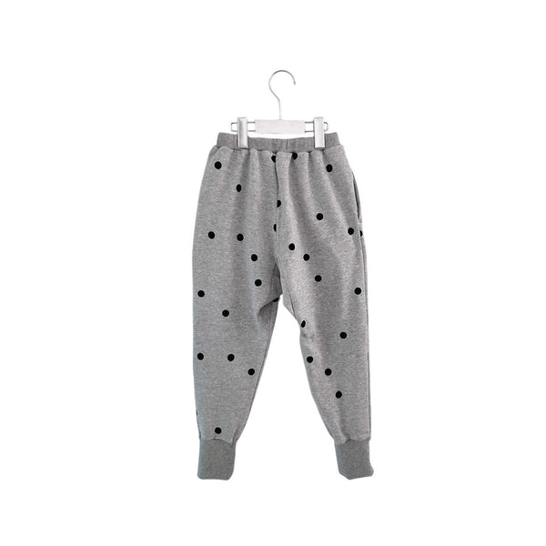 frankygrow/Franky Grow DOTS SWEAT PANTS (gray-black dots) 25FWBT-380