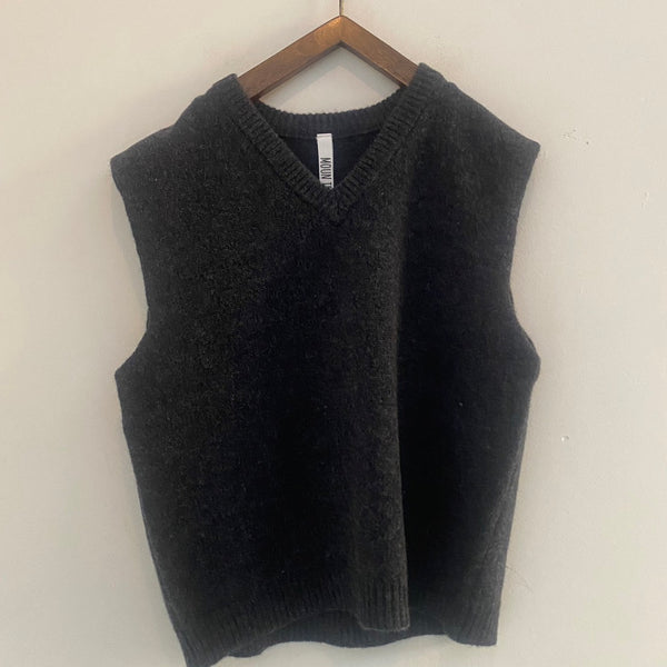 MOUNTEN./マウンテンmerino oversized vest/MK07-1619/charcoal