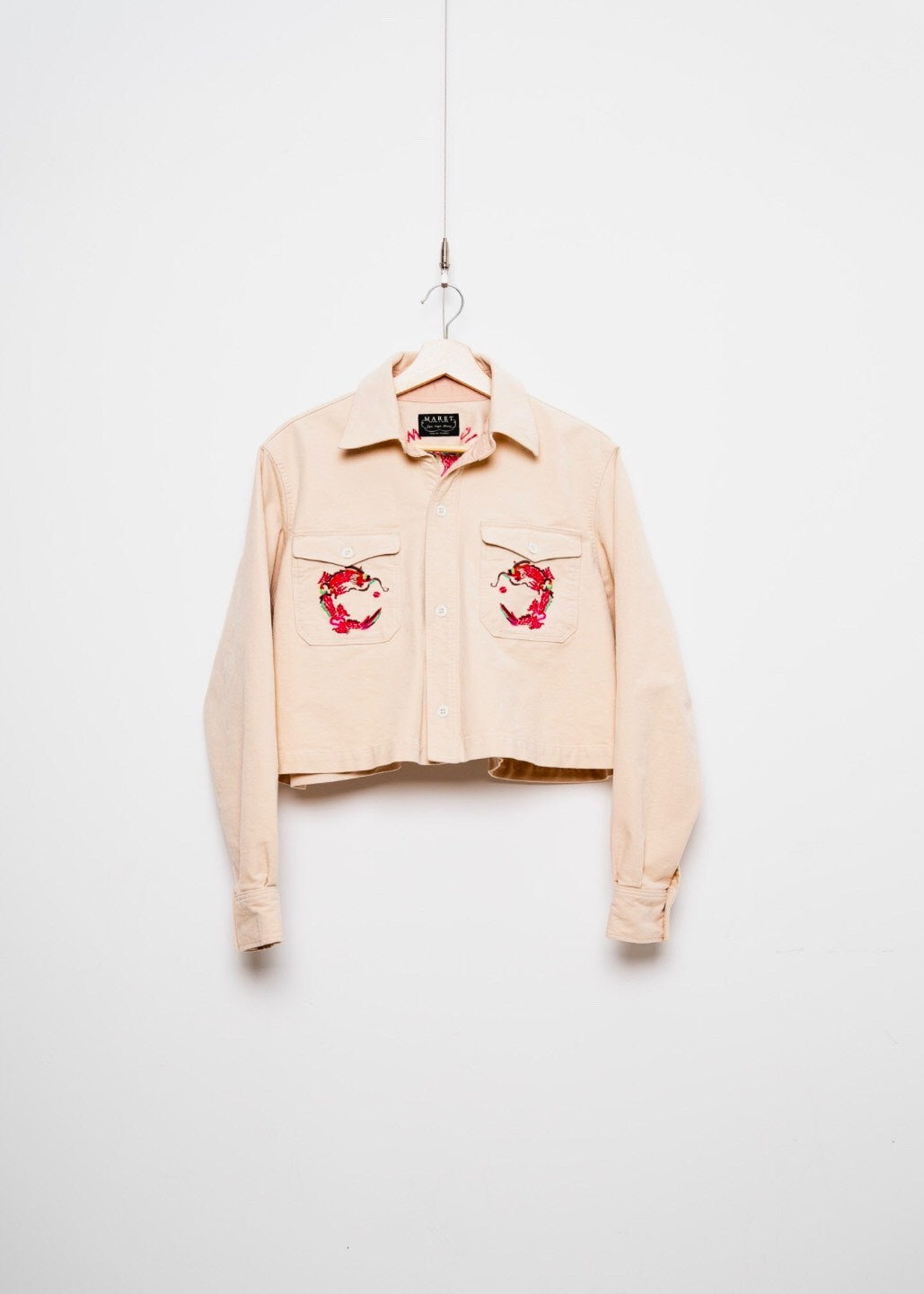 MARET/Maret Souvenir Cropped Shirt (Kinari) M25A12