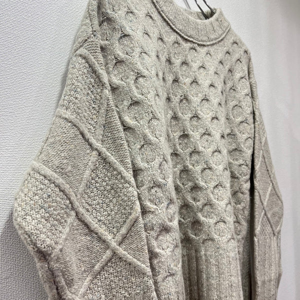 TANG/タング　Alpaca×RWS Extrafine Wool×Recycled Nylon セーター（オートミール）2220021