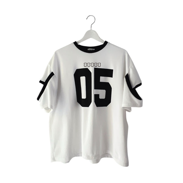 frankygrow/フランキーグロウ DEFORMED RIBS TEE (WHITE) 26scs-512