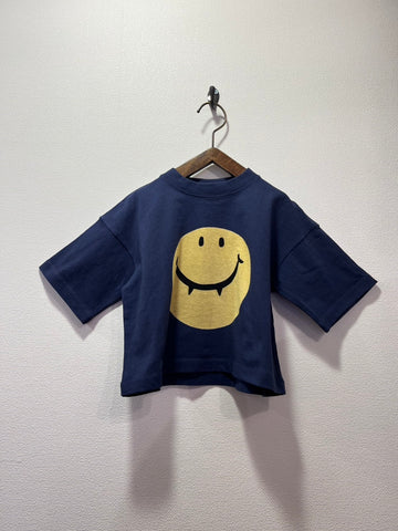 NEEDLE WORKS/ ニードルワークス  WORKS　スマイルTシャツ (NAVY) [2125107]