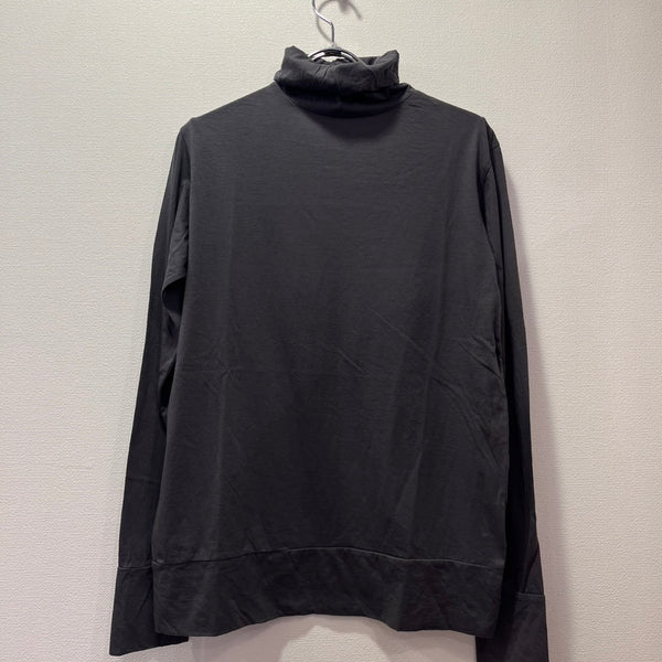 tumugu / tumugu feather cotton jersey turtleneck (charcoal) TC24301
