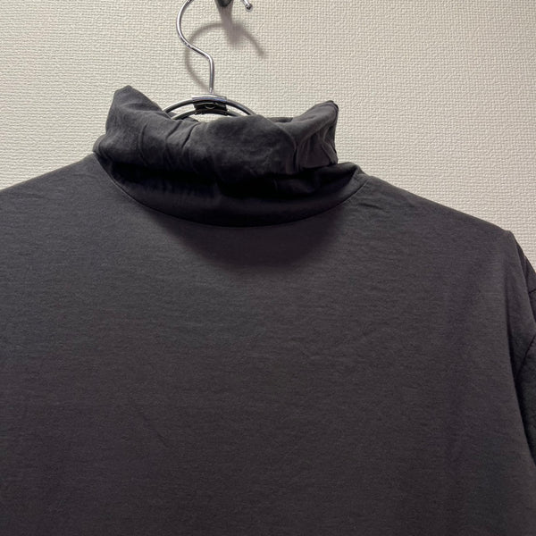 tumugu / tumugu feather cotton jersey turtleneck (charcoal) TC24301