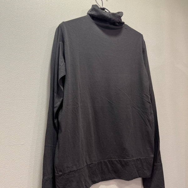 tumugu / tumugu feather cotton jersey turtleneck (charcoal) TC24301