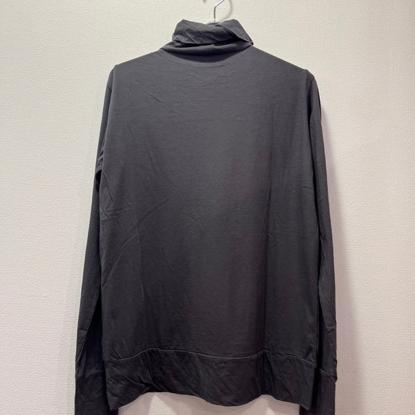 tumugu / tumugu feather cotton jersey turtleneck (charcoal) TC24301