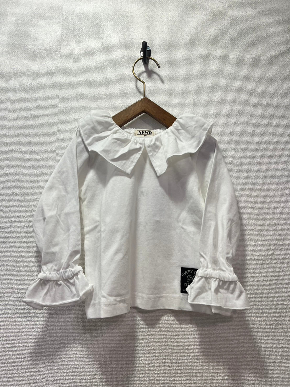 NEEDLE WORKS/ Needle Works Frill Collar T-shirt (White) [3225108]