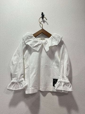 NEEDLE WORKS/ Needle Works Frill Collar T-shirt (White) [3225108]