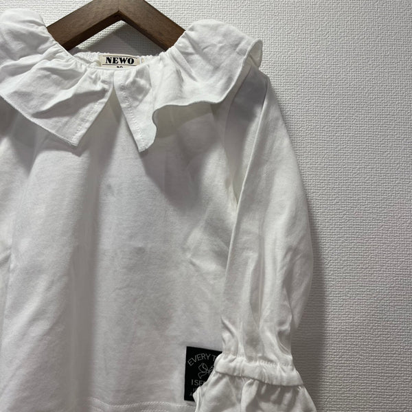 NEEDLE WORKS/ Needle Works Frill Collar T-shirt (White) [3225108]