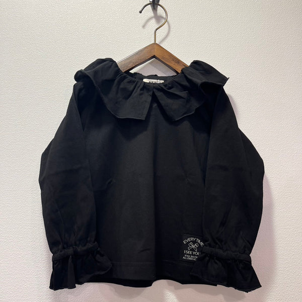 NEEDLE WORKS/ Needle Works Frill Collar T-shirt (Black) [3225108]