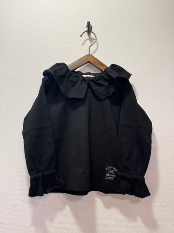 NEEDLE WORKS/ Needle Works Frill Collar T-shirt (Black) [3225108]