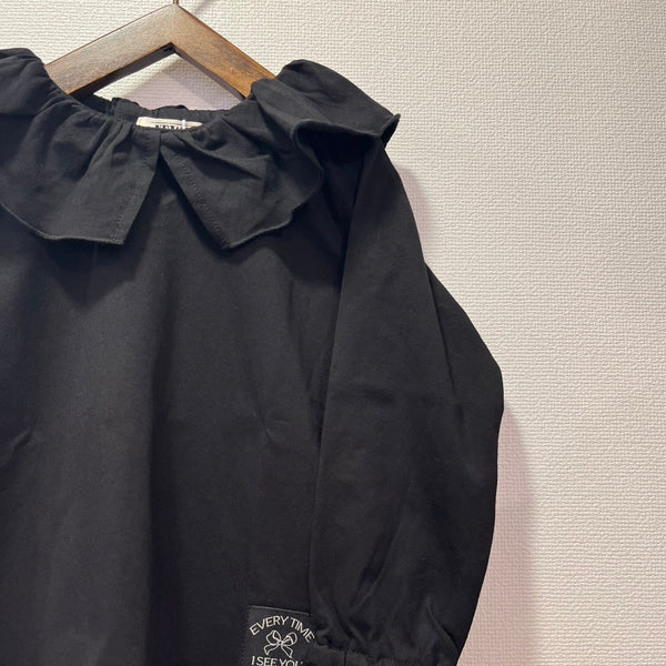 NEEDLE WORKS/ Needle Works Frill Collar T-shirt (Black) [3225108]