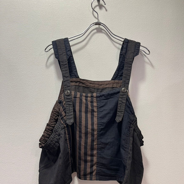tumugu / Tumugu Denim x Hickory Stripe Bustier (Charcoal) TB25311
