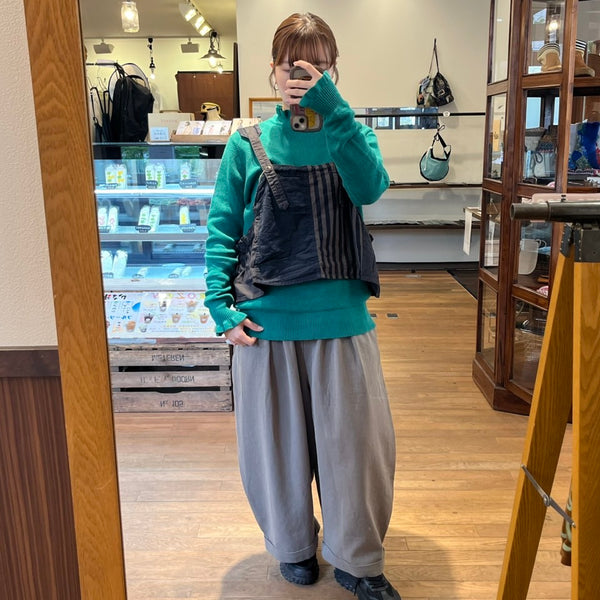 tumugu / Tumugu Denim x Hickory Stripe Bustier (Charcoal) TB25311